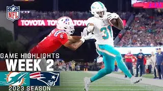 Miami Dolphins vs. New England Patriots | 2023 Week 2 Game Highlights