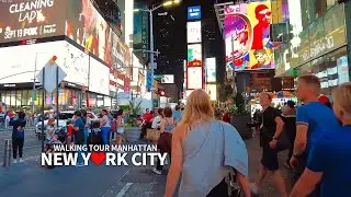 [Full] SUMMER TRAVEL IN NEW YORK CITY - Walking Tour Manhattan NYC, USA, 4K