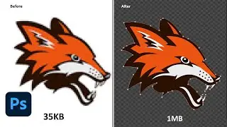 Remove White  Background from logo and convert into vector in photoshop