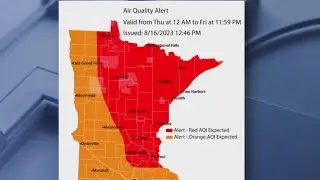 Minnesota air quality alert Thursday-Friday