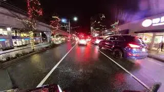 Richmond Downtown night ride my Kawasaki Ninja 400