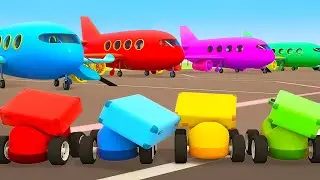 Full episodes of Helper cars cartoons for kids LIVE. Learn colors. Cars & trucks + street vehicles