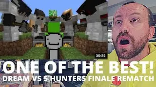 JUST INSANE! Dream Minecraft Speedrunner VS 5 Hunters FINALE REMATCH (FIRST REACTION!) Manhunt