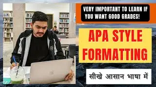 APA FORMAT. LEARN IN A VERY EASY WAY. | apa style | canada |