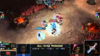 2013 ALL-STAR LoL 1v1 top lanes (PDD) vs (sOAZ) game 1