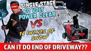 Are Electric Snowblowers Any Good? Toro Single Stage 60V Power Clear REVIEWED + *SNOWMAGEDDON TEST*