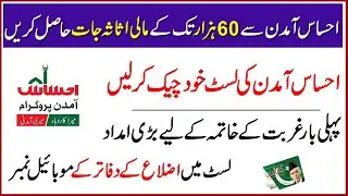 How to Apply new Ehsaas Amdan Scheme