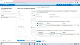 How to Configure an ExpressRoute Gateway? || How to Create Virtual Network and subnets?
