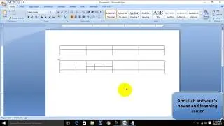 How to split table or cell in ms word