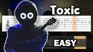 BoyWithUke - Toxic - EASY Guitar tutorial (TAB)