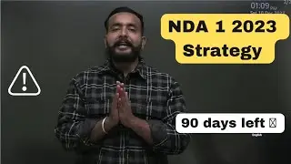 NDA 1 2023 strategy by @ArpitChoudhary  sir / 90 days left