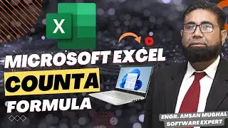 Counta Formula Microsoft Excel, #ahsanmughal