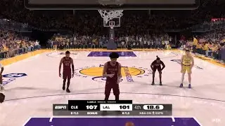 NBA 2K25 Gameday Simulation | LAKERS vs CAVALIERS 4TH QTR HIGHLIGHTS