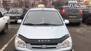 Мухобойка Хендай Гетц дорестайл / Дефлектор капота Hyundai Getz / Тюнинг и запчасти / Vip Tuning