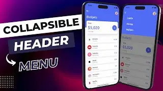 SwiftUI Collapsible Header Menu - Complex UI - Xcode 14 - SwiftUI Tutorials