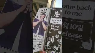 BTS RM 'Right Place, Wrong Person' Album Support Banners in Seoul #bts #rm #rpwp