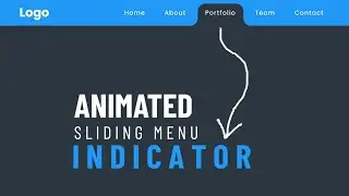 Animated Sliding Menu Indicator using HTML CSS &  JavaScript