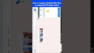 How Do I Combine Multiple JPEG Files to Animated GIF Image Online #shorts