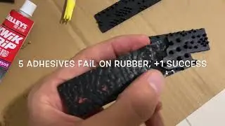 Which adhesive works BEST on rubber? Round 2 (one WINNER)