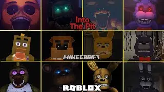 FNAF Into The Pit VS MINECRAFT VS ROBLOX