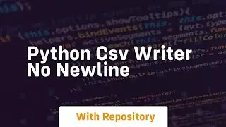 python csv writer no newline