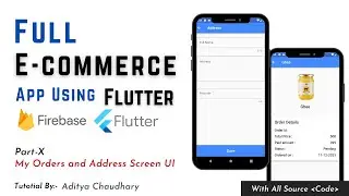 Flutter E-Commerce App - My Order and Address Screen UI - Part X - In Hindi