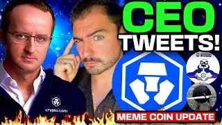 Crypto.com CEO Speaks! (CRO Coin AND Cronos Meme Coin ALERT!) $MERY vs $CAW