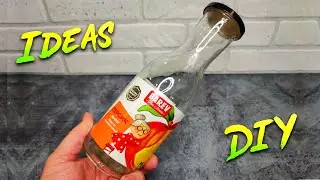 ПЕРЕДЕЛКА ИЗ НЕНУЖНОЙ БУТЫЛКИ💥 ОТЛИЧНАЯ ИДЕЯ СДЕЛАТЬ КРАСИВУЮ ВАЗУ СВОИМИ РУКАМИ DIY