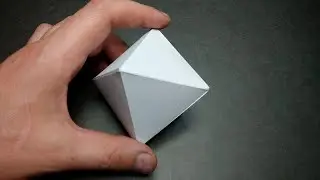 ◊  Octahedral cube — origami | An octahedron made of paper, without glue and scissors.  ☑