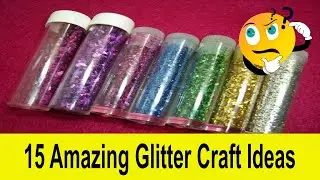 15 Amazing Glitter Craft Ideas | @CraftStack