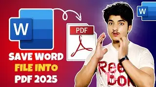 How to Convert Word File into PDF |  Convert Word Doc as PDF | Save Word Document as a PDF