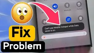 can't use mobile hotspot while data saver is on, hotspot on nahi ho raha, can't use hotspot problem