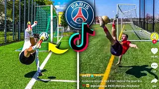 WIR STELLEN VIRALE FUßBALL TIKTOK TRICKSHOTS NACH! (Goretzka, PSG...)