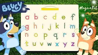 BLUEY abc -  Learn to write abc's lowercase with MAGNATAB