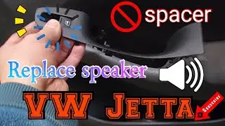 2011 Volkswagen Jetta How to remove the door panel to replace speaker without spacers step by step