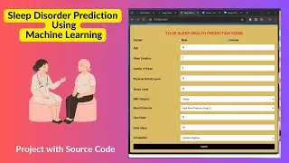 Sleep Disorder Prediction Using Machine Learning | Python Flask | Source Code