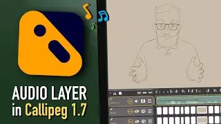 How to use the audio layer : What's new in Callipeg 1.7 | iPad Animation Tutorial