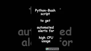 Get automated alerts for high cpu usage with just lines of code | #tricks #shorts #viral