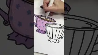 ASMR coloring - Coffee Shop Coloring Book by London Bay on Amazon #asmrcoloring #ohuhu #coloringbook