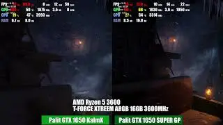 Metro Exodus: Palit GeForce GTX 1650 SUPER GP vs GeForce GTX 1650 KalmX