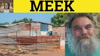 🔵 Meek Meekly - Meek Meaning - Meekly Examples - Meek Definition - GRE Vocabulary