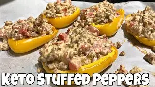 STUFFED PEPPERS | SUPER SIMPLE KETO RECIPE