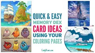 Quick & Easy Memory Dex Card Ideas Using your Coloring Pages