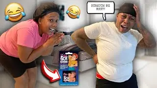 ITCHING POWDER PRANK ON WIFE!! *SHE FREAKED OUT*