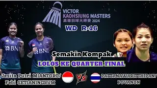 MIANTORO/SETIANINGRUM (INA) vs PATTANAWARITTHIPAN/POVANON (THA) | R16 Kaohsiung Masters 2024