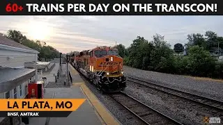 La Plata, Missouri, USA | Virtual Railfan LIVE !