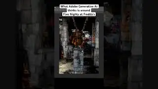 Photoshop Ai completes: Five Nights at Freddy's Cover Art [Generative Fill] 