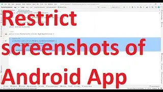 How to restrict screenshots of your Apps layout from your Android app?