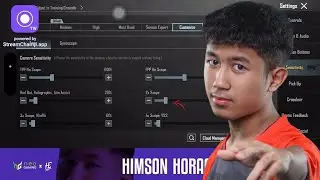 HimsonHORAA Sensitivity Setup 2024🔥 | Get Perfect Aim with Pro Settings!