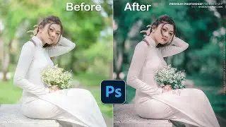 Photoshop Tutorial: Green Colour Grading Photoshop । Adobe Photoshop Photo Editing